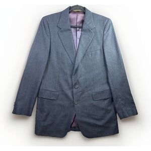 JG Hook Blazer Men‎ 41L Charcoal Gray Good Pinstripe Two Button Suit Jacketed